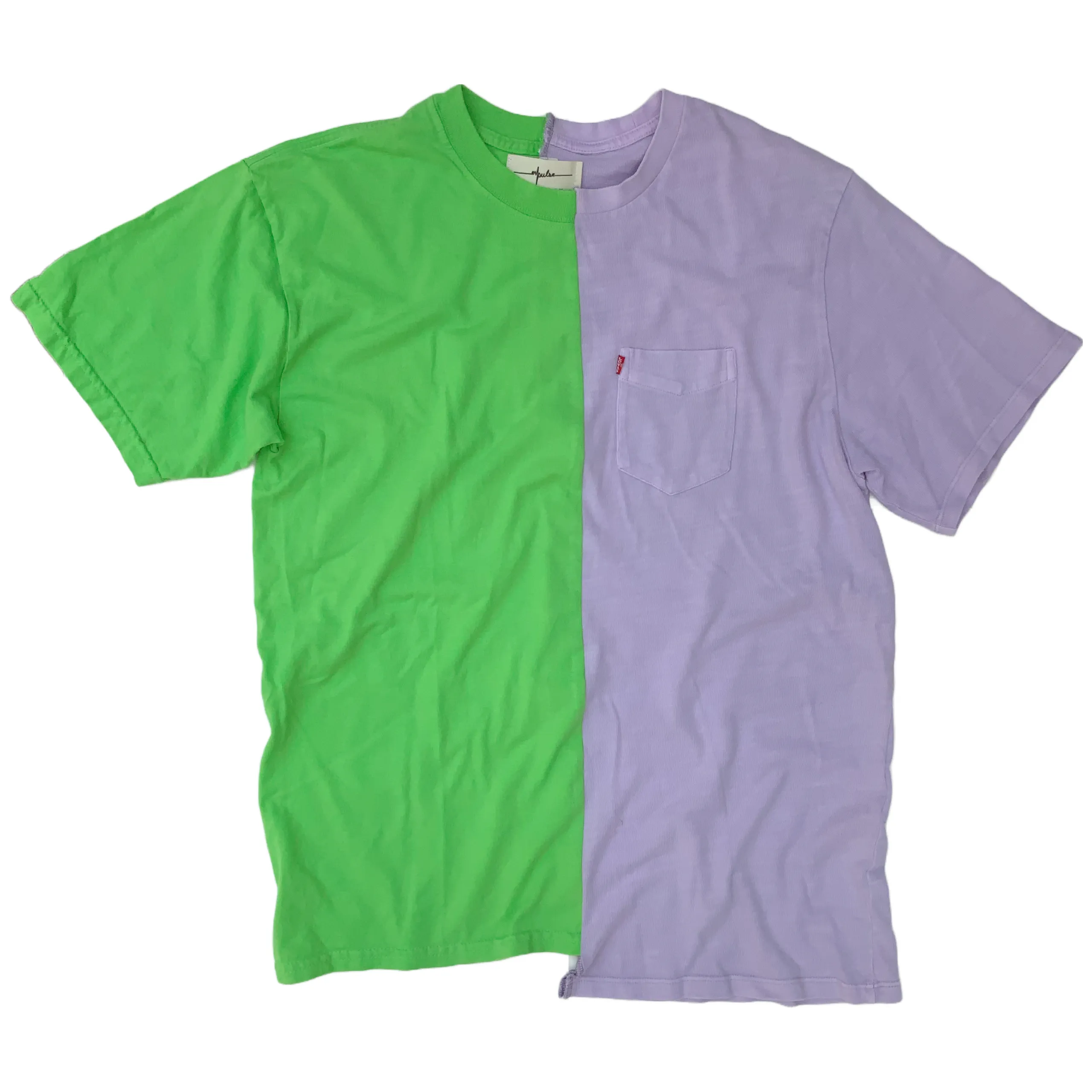 Lavender/Lime Split T-shirt