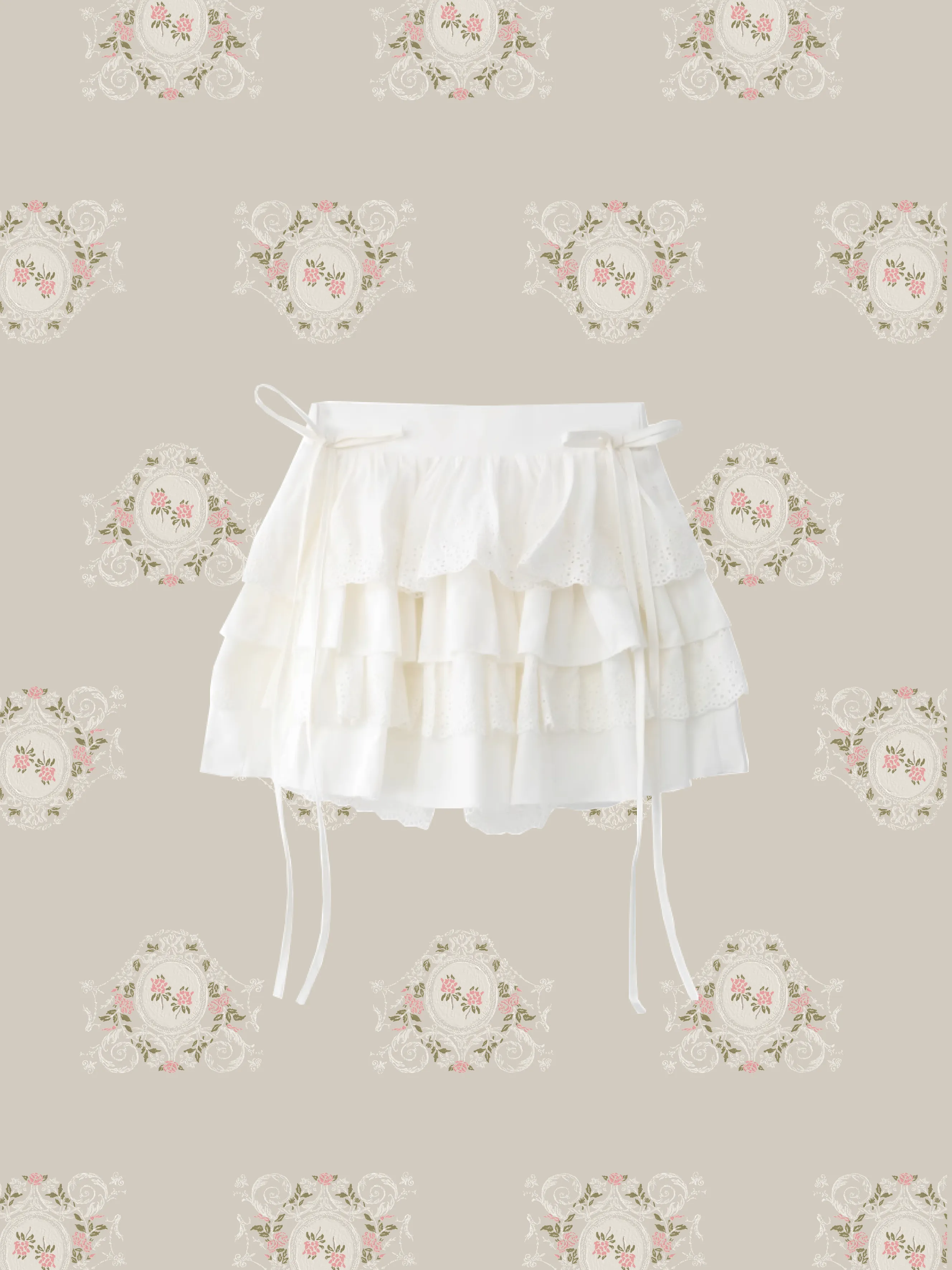 Layered Frill Ribbon Ballet Skirt レイヤードフリルリボンバレエスカート