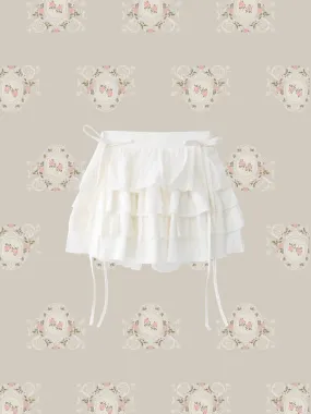 Layered Frill Ribbon Ballet Skirt レイヤードフリルリボンバレエスカート