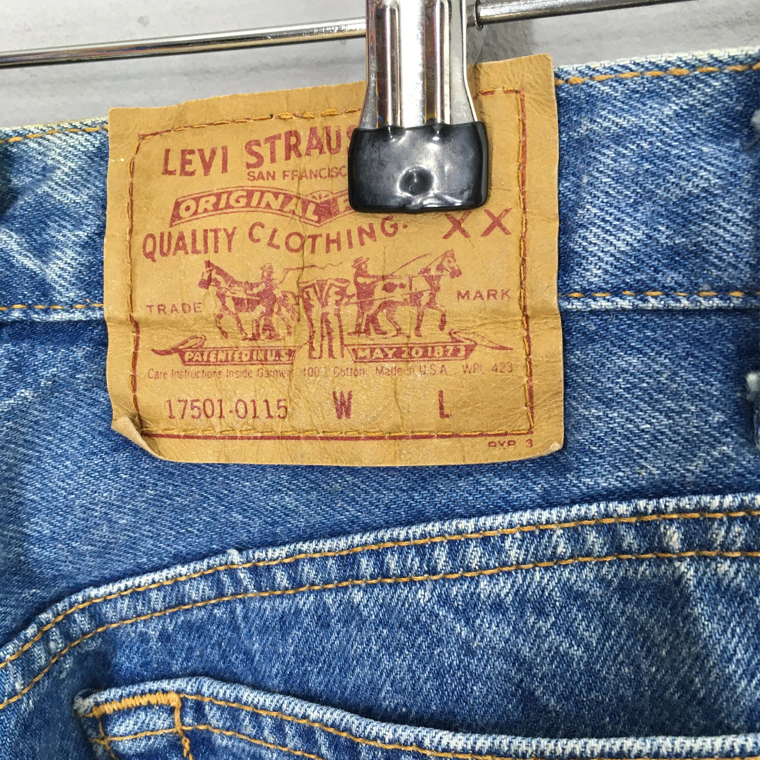 Levi's 501 Faded Blue Jeans Size 28x28