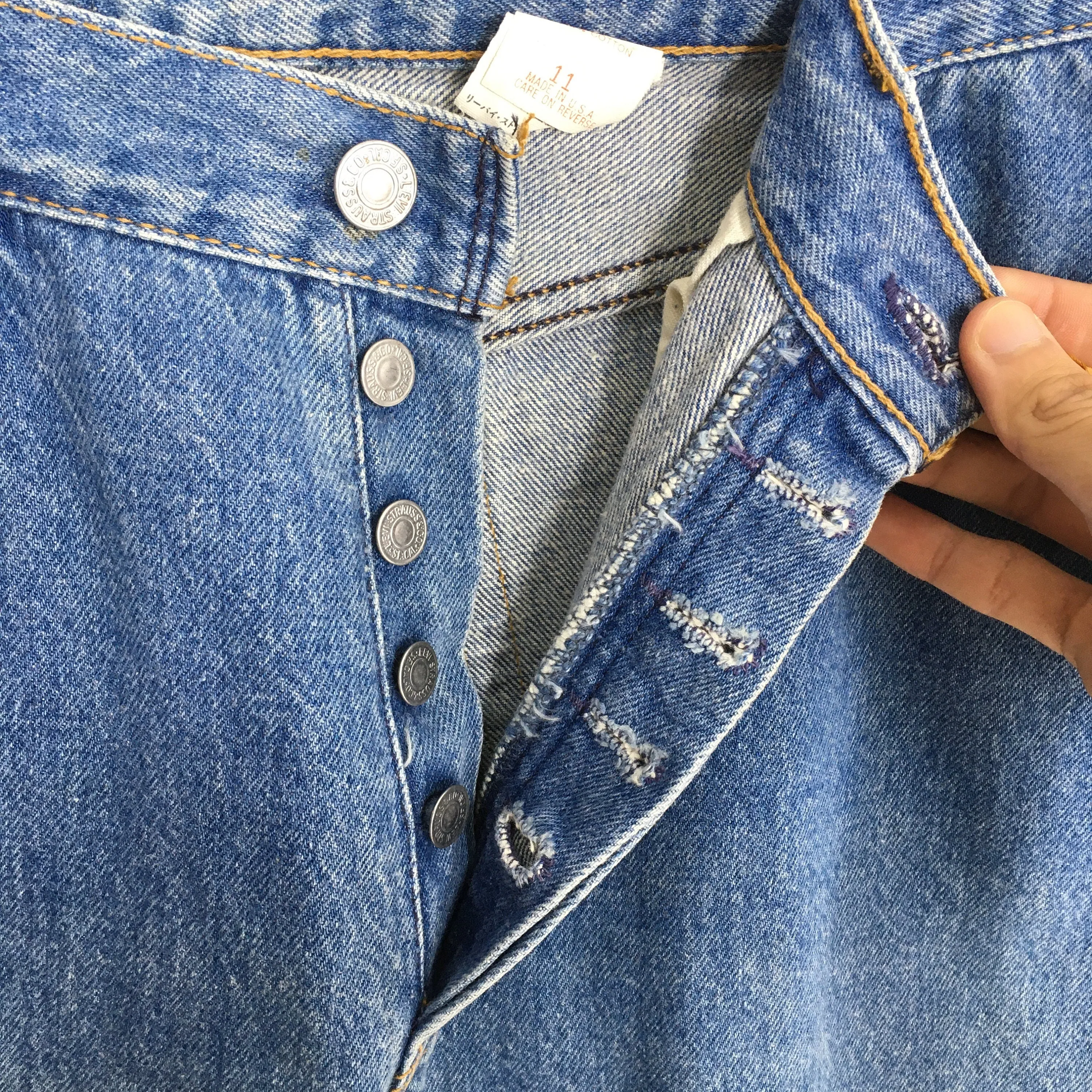 Levi's 501 Faded Blue Jeans Size 28x28