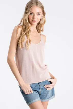 Light Mauve Knit Top