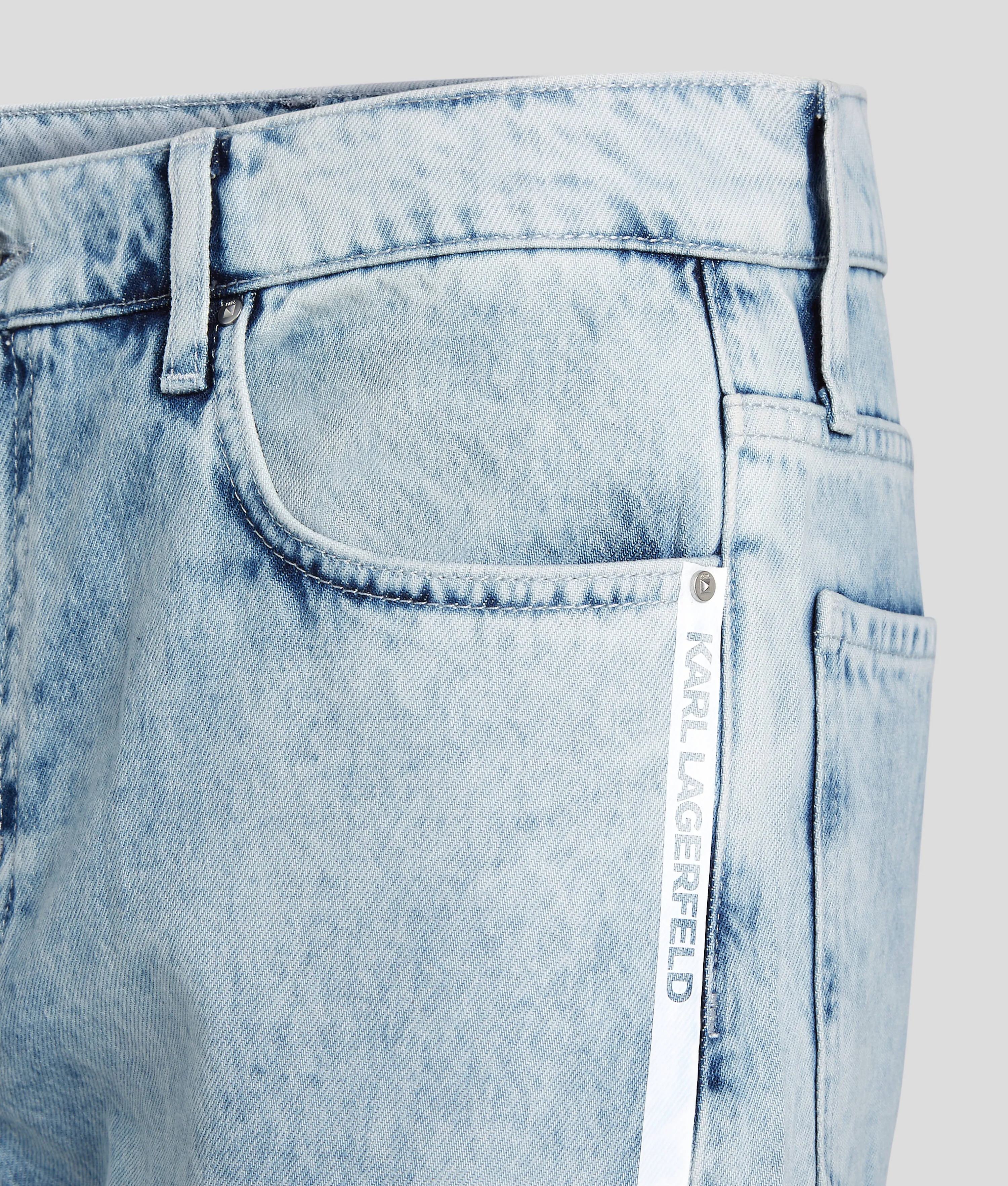 Logo Tape Straight Jeans*