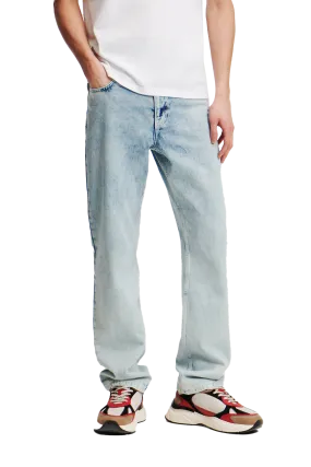 Logo Tape Straight Jeans*