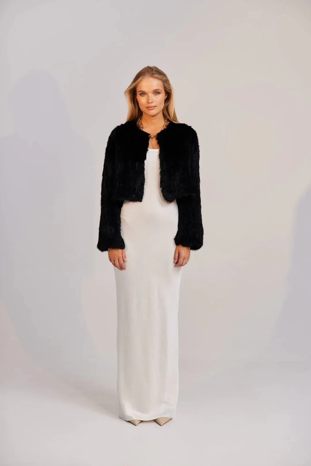 LOLA CROP JACKET (BLACK)