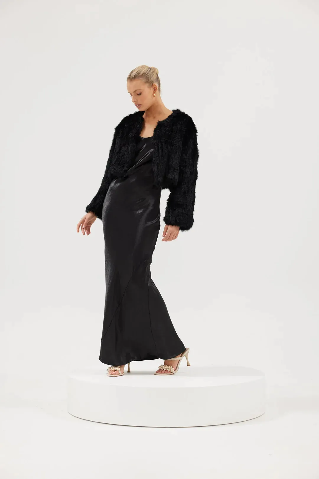 LOLA CROP JACKET (BLACK)