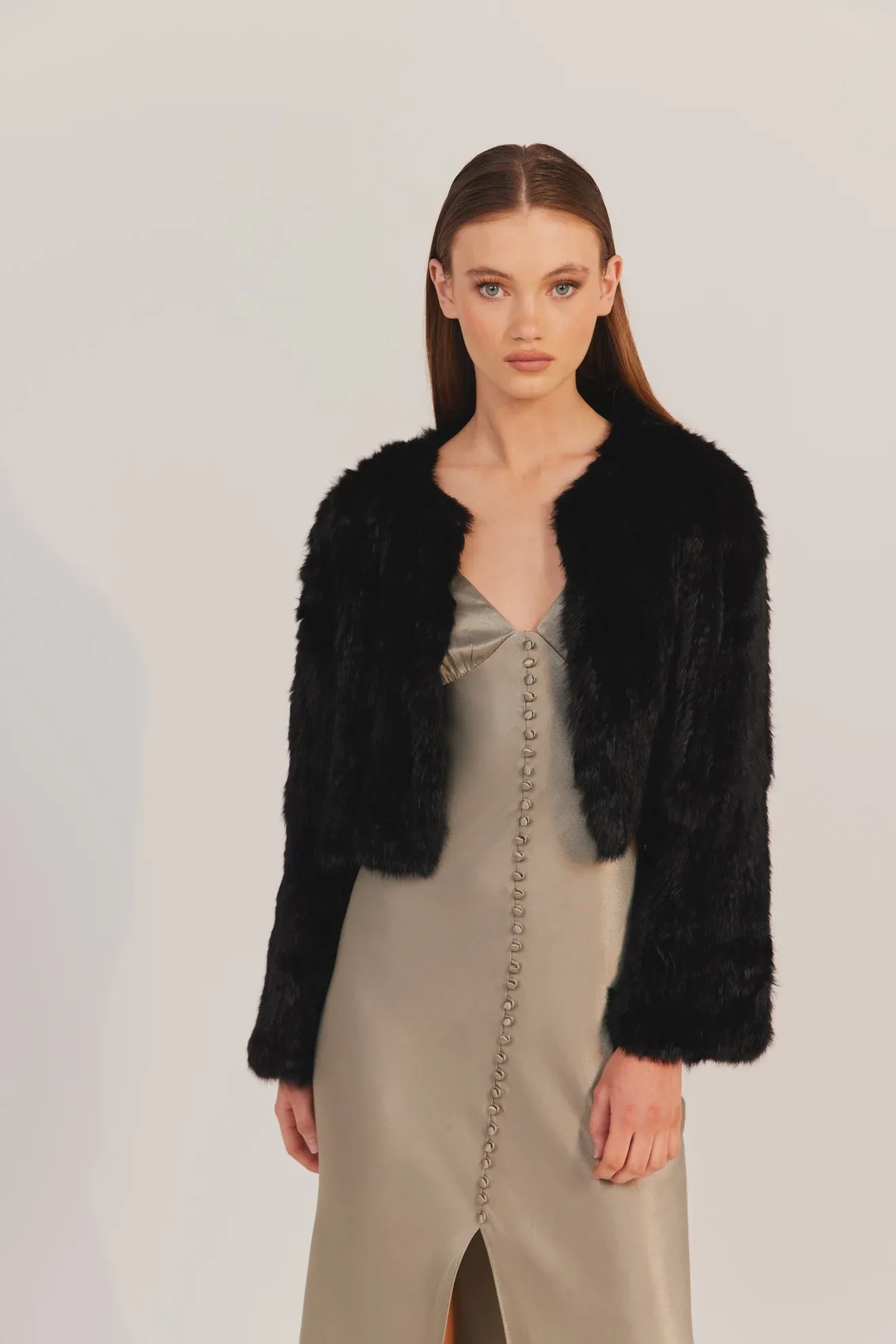 LOLA CROP JACKET (BLACK)