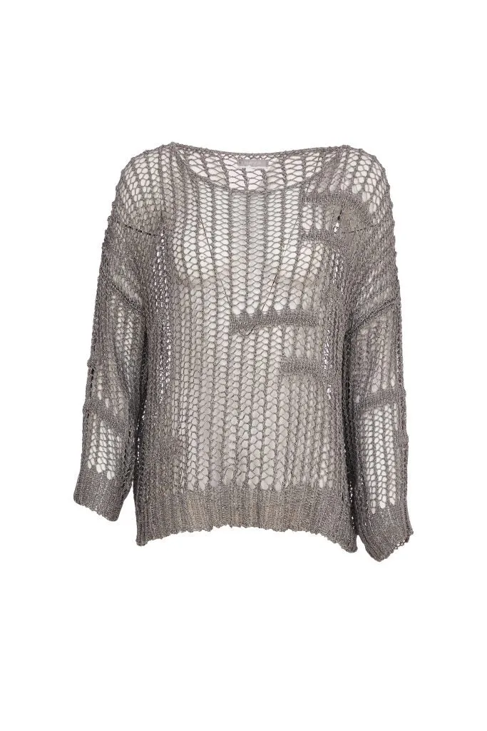 Loose Weave Knit in Mink