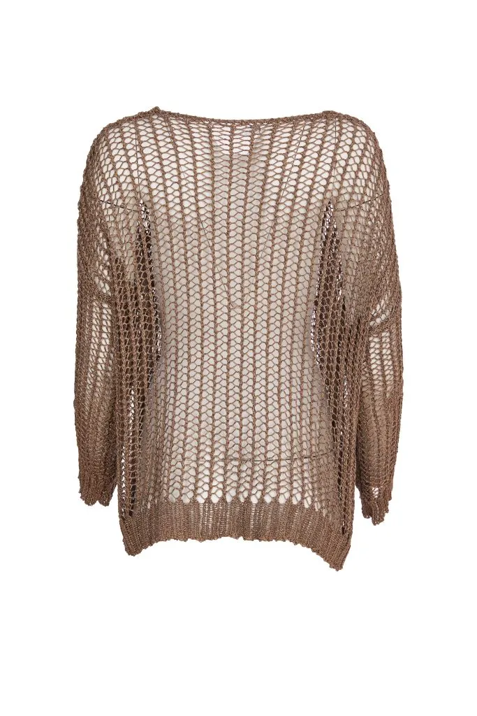 Loose Weave Knit in Mink