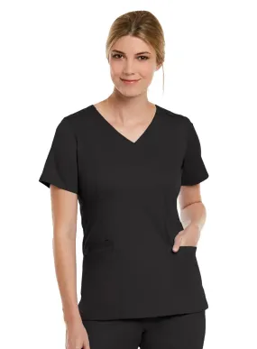 Maevn Double V-Neck Scrub Top Short Sizes