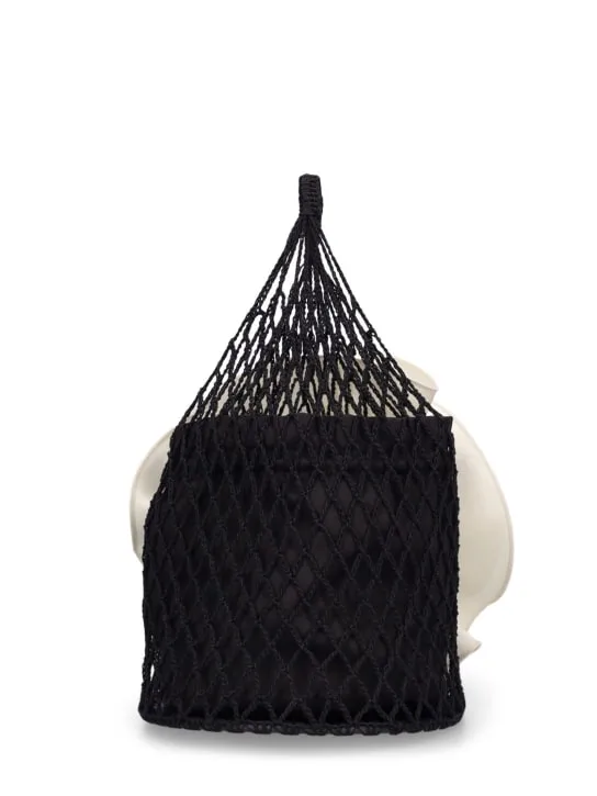 Magda Butrym   Small Devana crochet top handle bag 