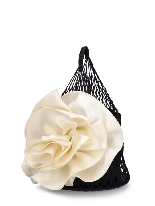 Magda Butrym   Small Devana crochet top handle bag 