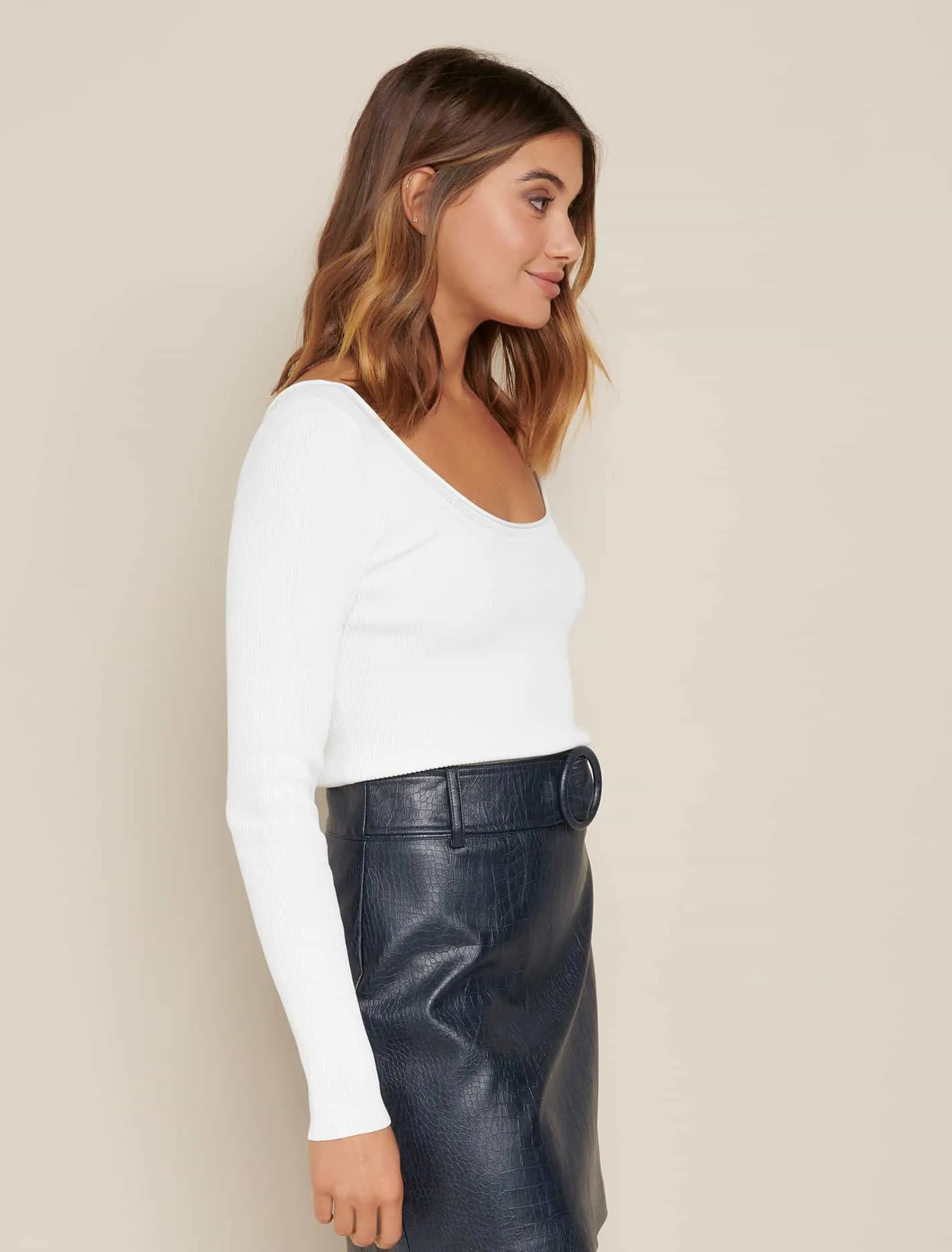 Marley Scoop Neck Knit Top