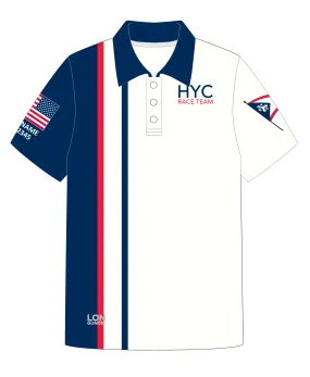 MEN POLO SHIRT TOP SHORT SLEEVE BLUE | HOUSTON YACHT CLUB | PSNLZ'D