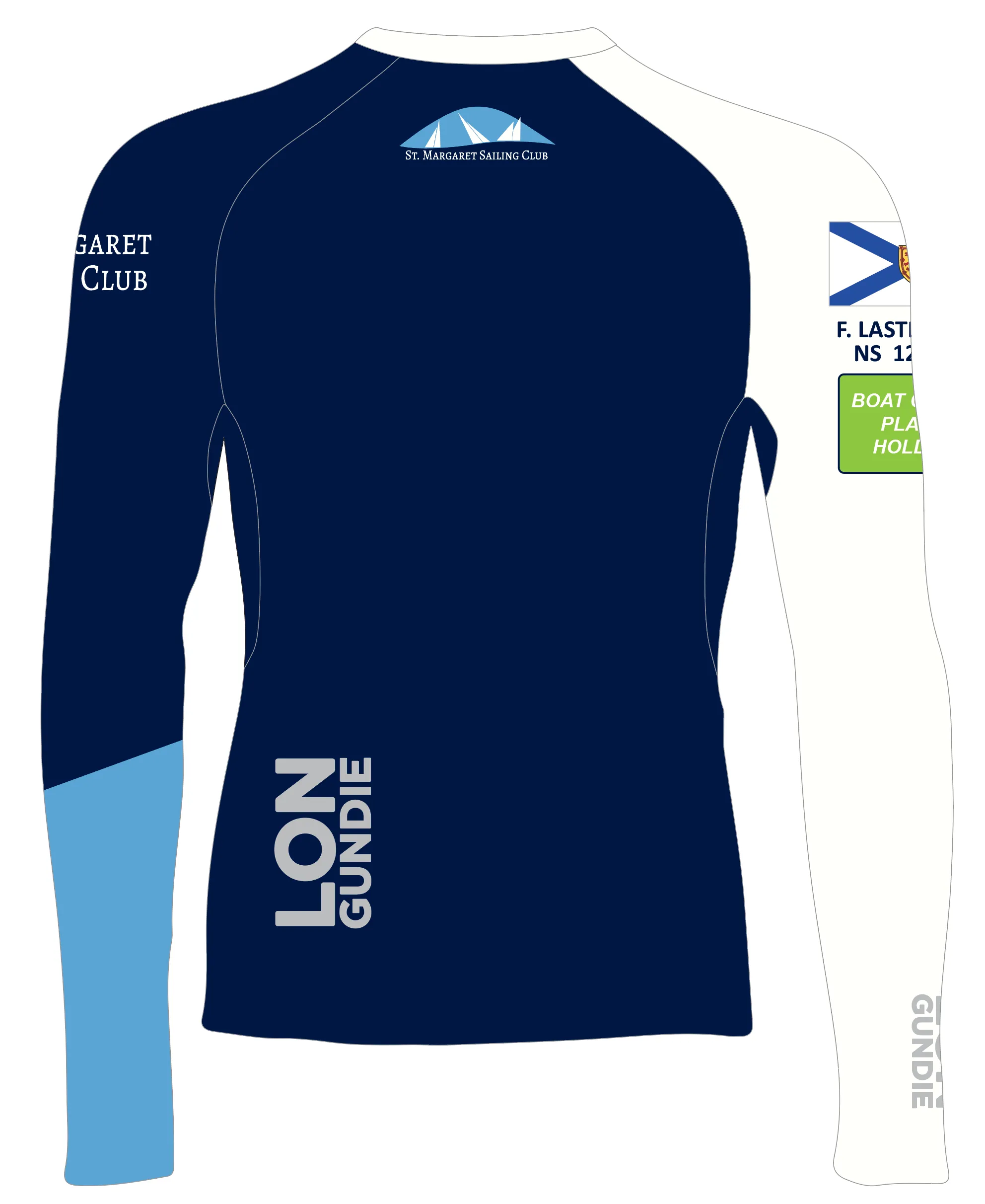 MEN RASH GUARD TOP LONG SLEEVE BLUE | ST. MARGARET SAILING | PSNLZ'D