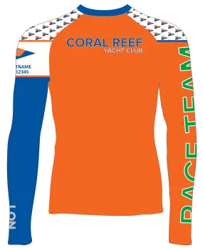 MEN RASH GUARD TOP LONG SLEEVE GREEN | CORAL REEF YACHT CLUB | PSNLZ'D
