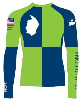 MEN RASH GUARD TOP LONG SLEEVE GREEN | METEDECONK YACHT CLUB | PSNLZ'D
