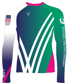 MEN RASH GUARD TOP LONG SLEEVE GREEN | VIRIDIAN SAILING CENTER | PSNLZ'D