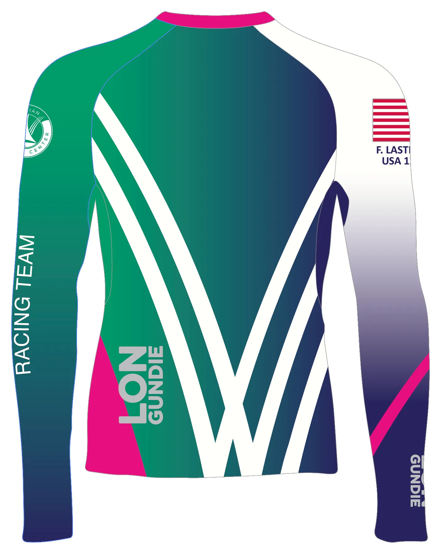 MEN RASH GUARD TOP LONG SLEEVE GREEN | VIRIDIAN SAILING CENTER | PSNLZ'D