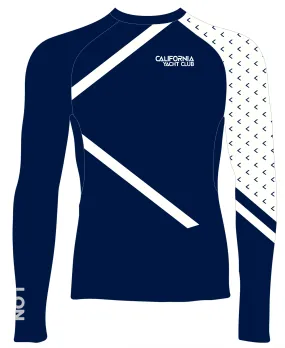 MEN RASH GUARD TOP LONG SLEEVE NAVY | CALIFORNIA YACHT CLUB