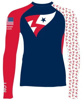 MEN RASH GUARD TOP LONG SLEEVE NAVY | MILFORD YACHT CLUB | PSNLZ'D