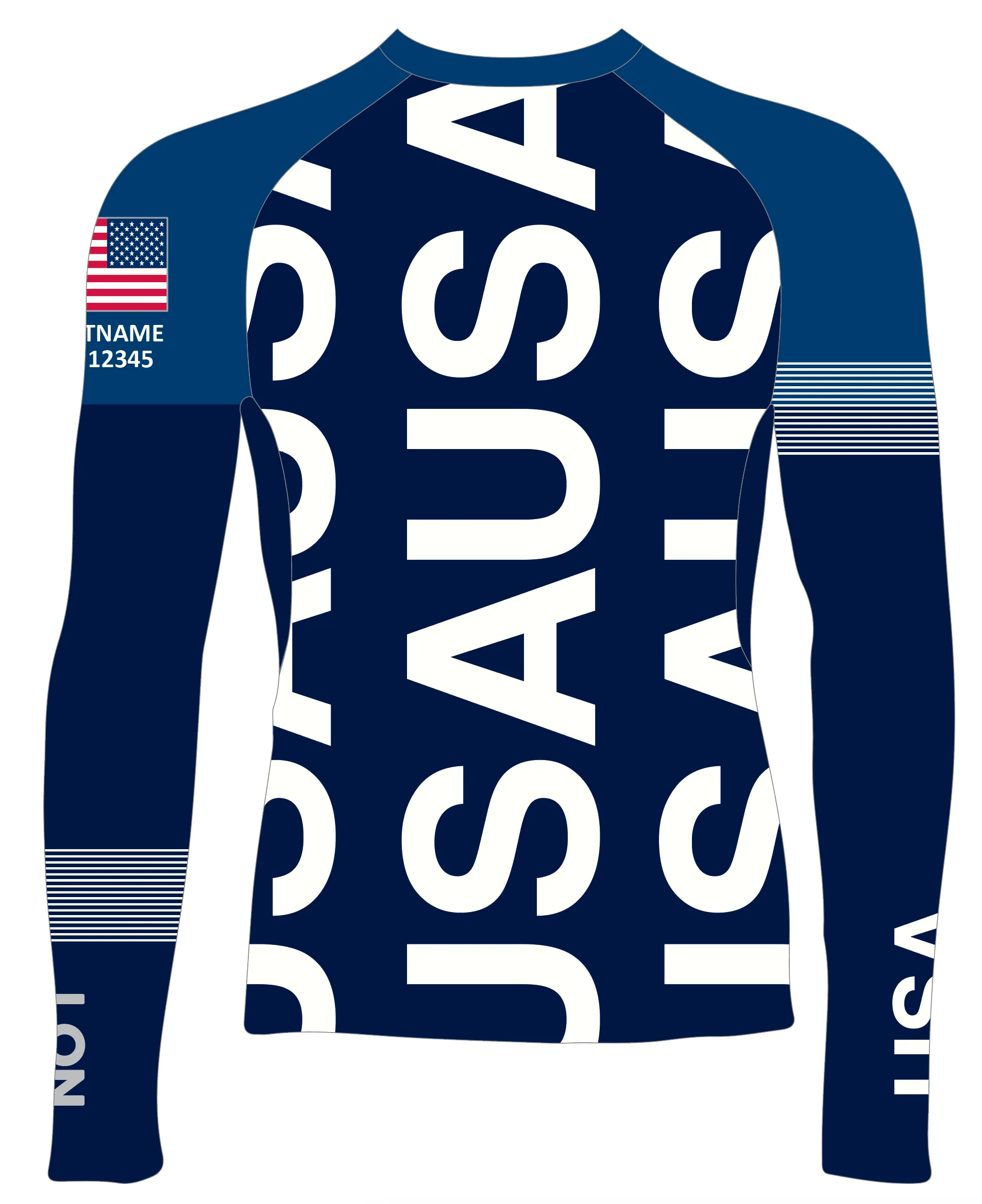 MEN RASH GUARD TOP LONG SLEEVE NAVY | USODA HOLLAND | PSNLZ'D