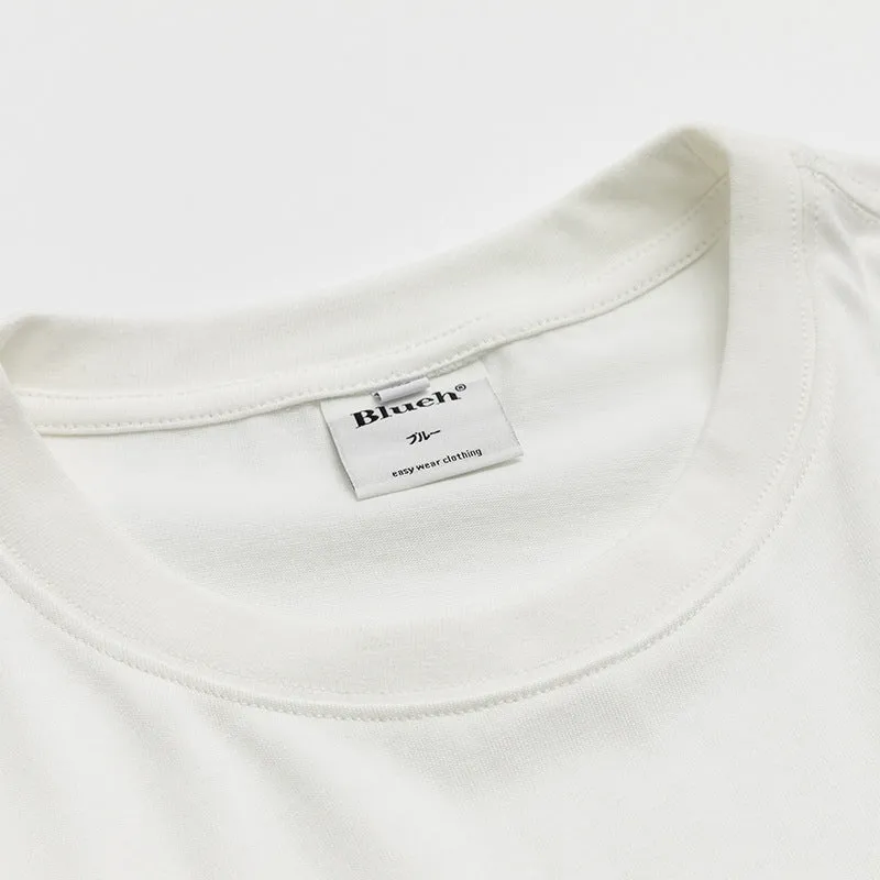 Men T-Shirt Summer Men's Printed T-shirt Casual Youth Bottoming Shirt
