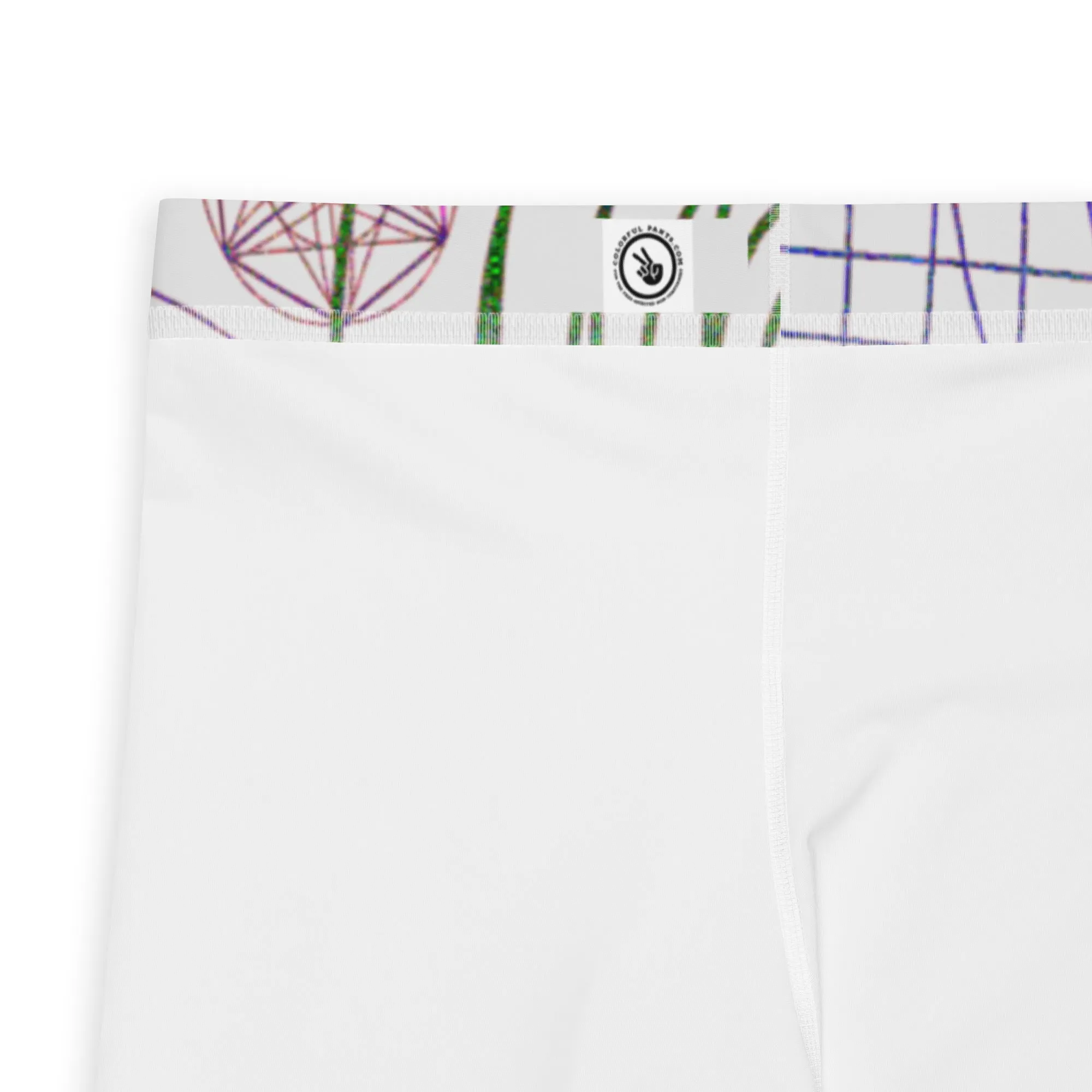 Men's Gym Leggings, Wrestling Tights, Printed Leggings, Yoga Leggings, Men's Rave Pants, Men's Festival Tights, Uranus, Capricorn, Purple