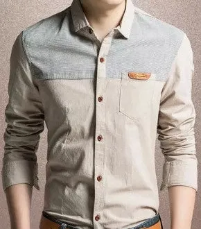 Mens Long Sleeve Denim Shirt