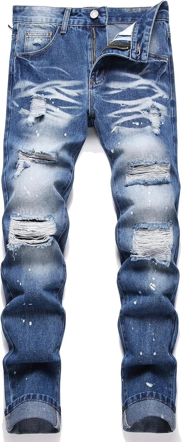 Men's Patchwork Flex Jeans
