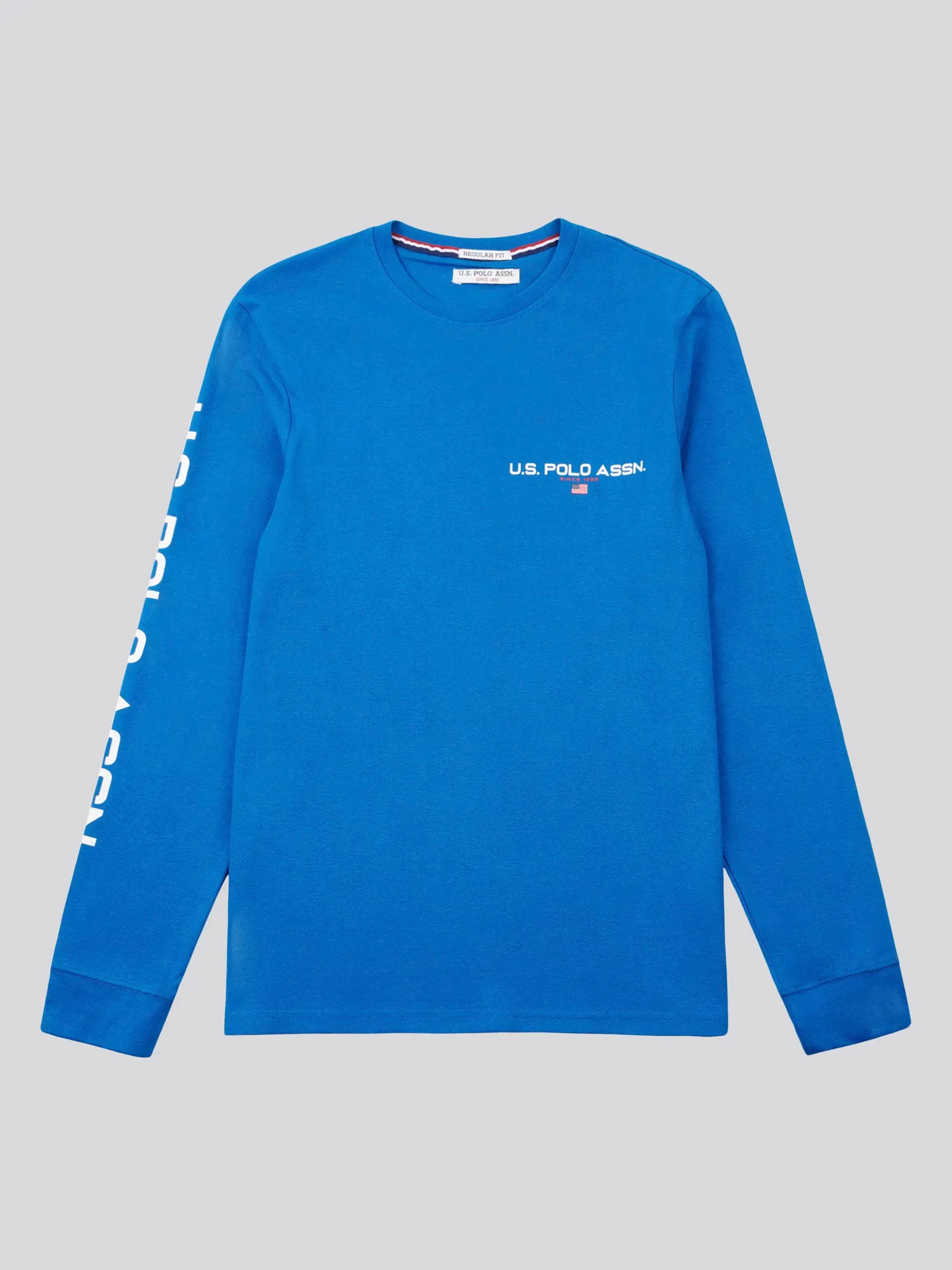 Mens Sport Long Sleeve T-Shirt in Classic Blue