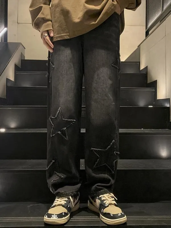 Men's Star Loose Straight Leg Jeans