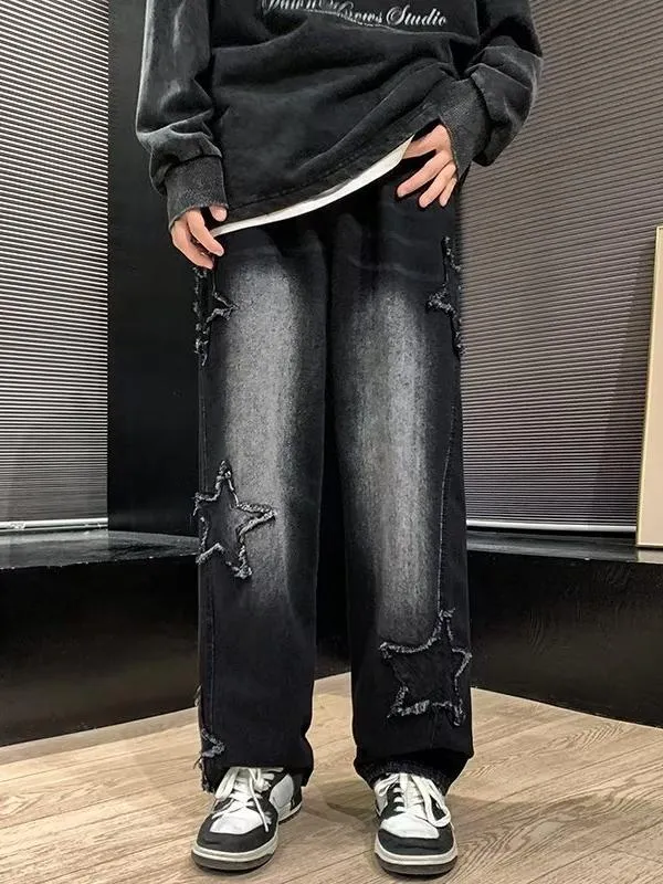 Men's Star Loose Straight Leg Jeans