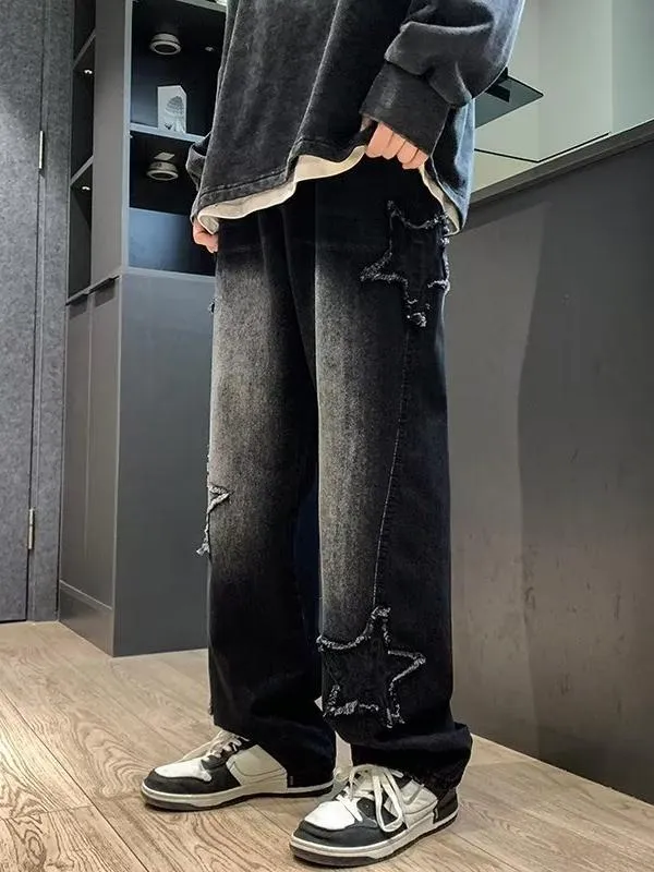 Men's Star Loose Straight Leg Jeans