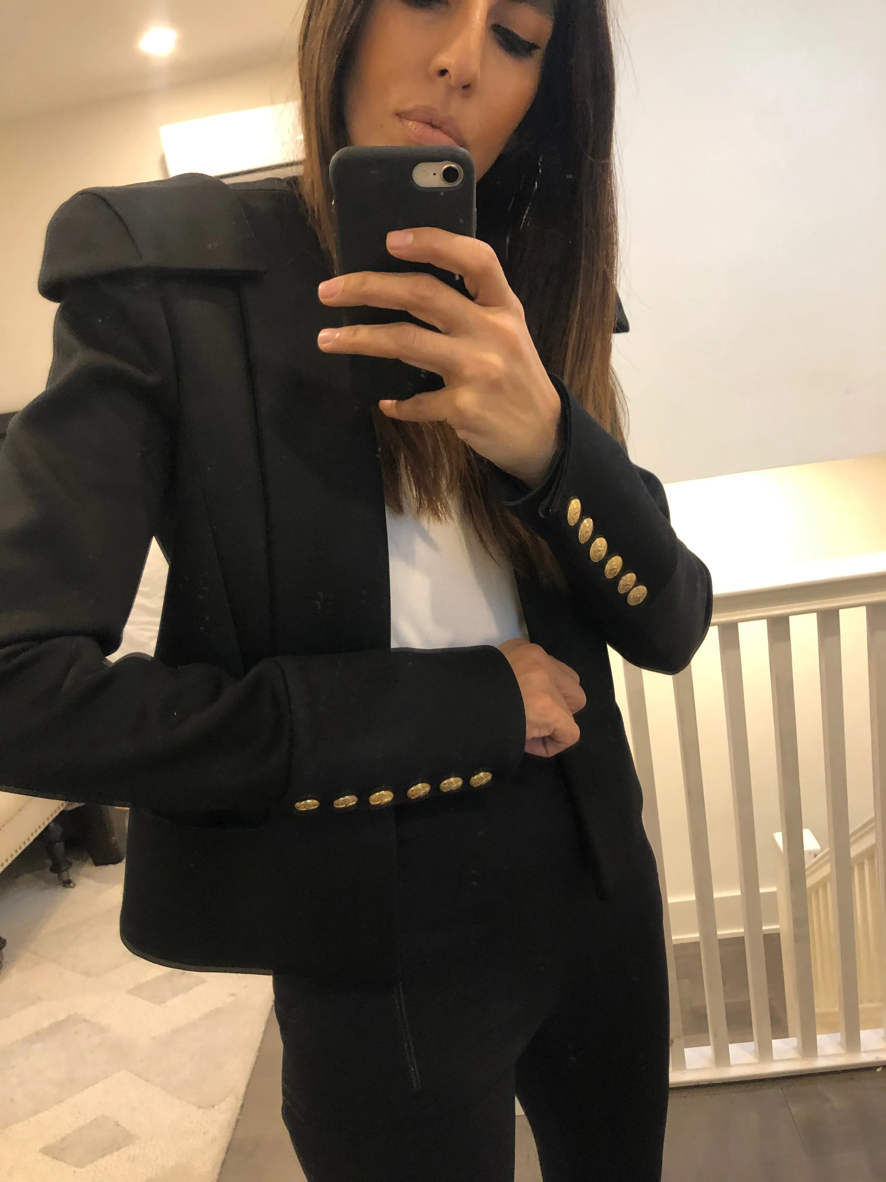 Military Style Cropped Jacket