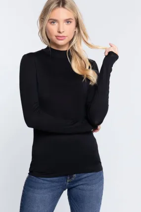 Mock neck Long Sleeve