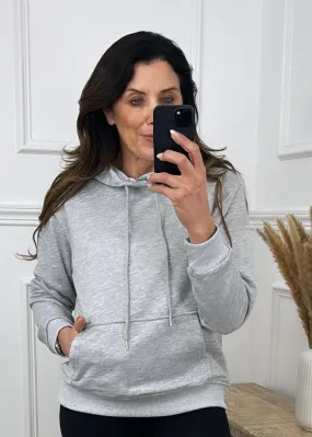 Moira Grey Kangaroo Pocket Hoodie