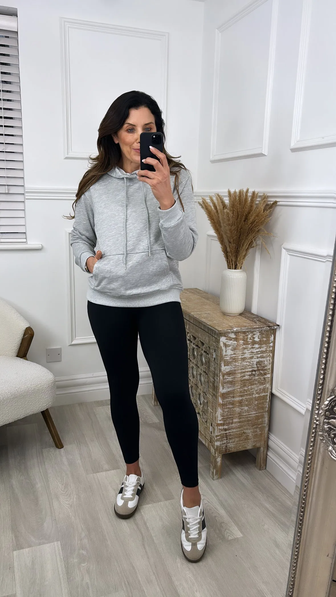 Moira Grey Kangaroo Pocket Hoodie