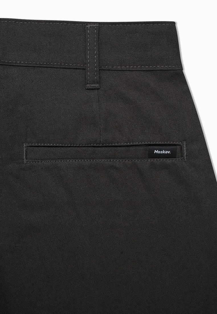 Moskav Garner Charcoal Chino Regular Work Pants