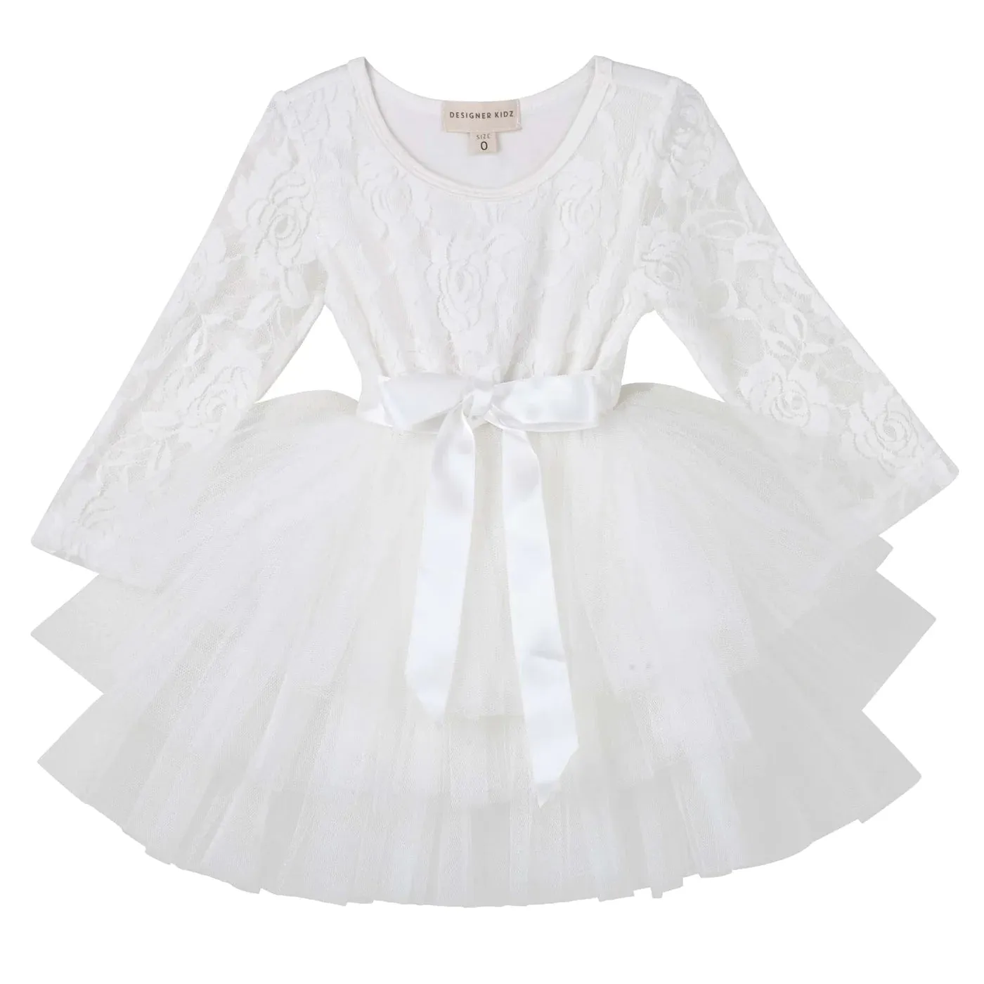 My First Tutu Lace L/S - Ivory