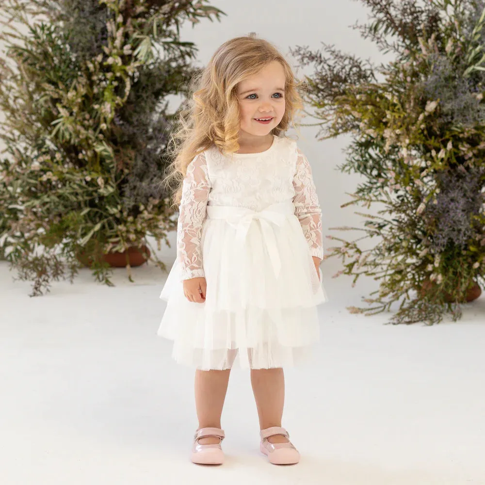 My First Tutu Lace L/S - Ivory