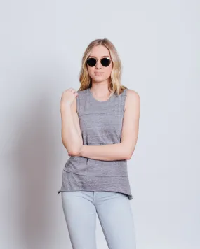 Nation LTD Allison Tank | Heather Grey Muscle Tank