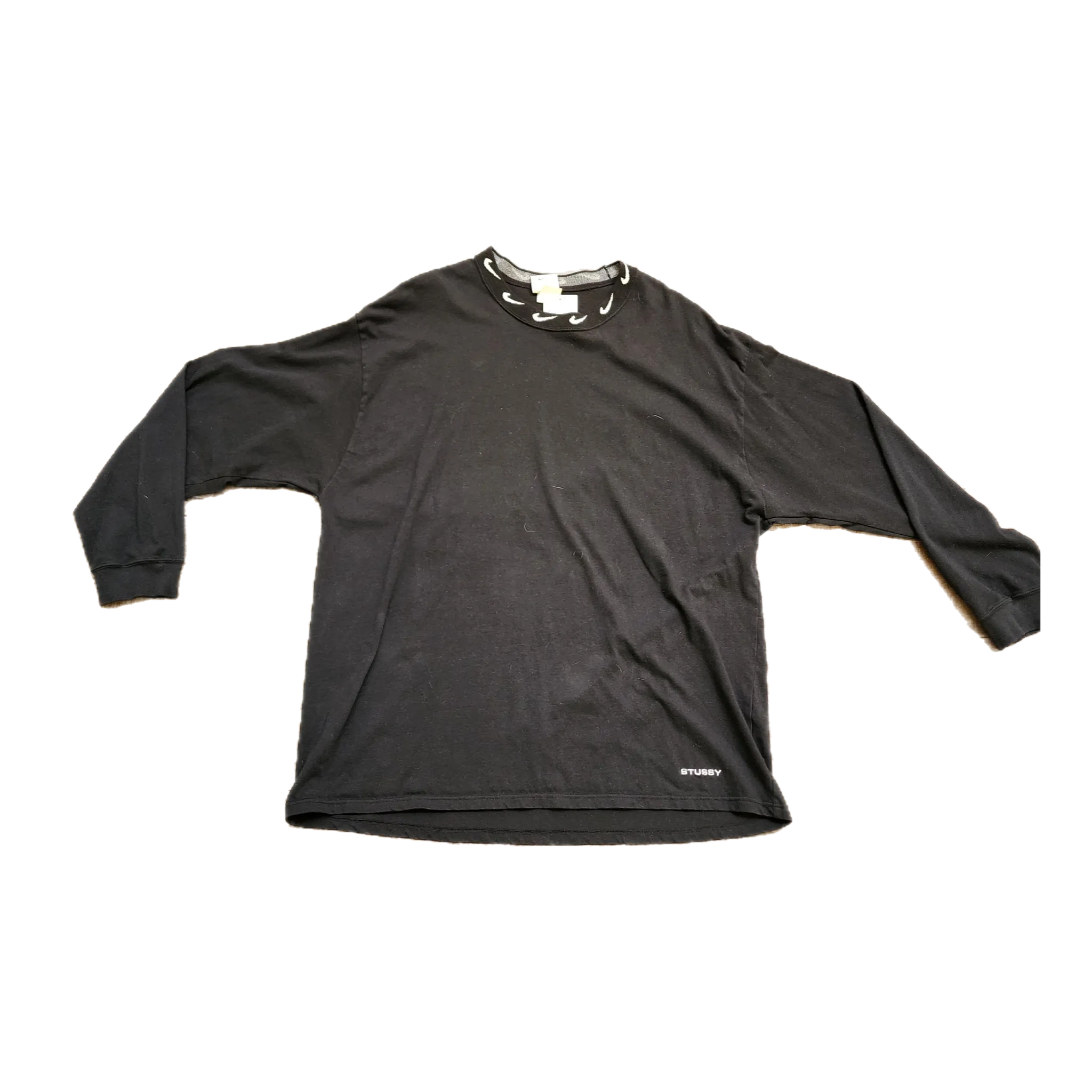 Nike Stussy Black Long Sleeve Knit - Size XX-Large