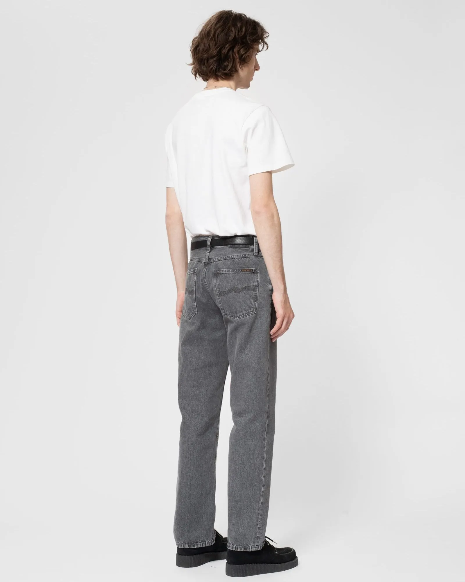 Nudie Rad Rufus Regular Straight Mens Jeans - Ash Grey