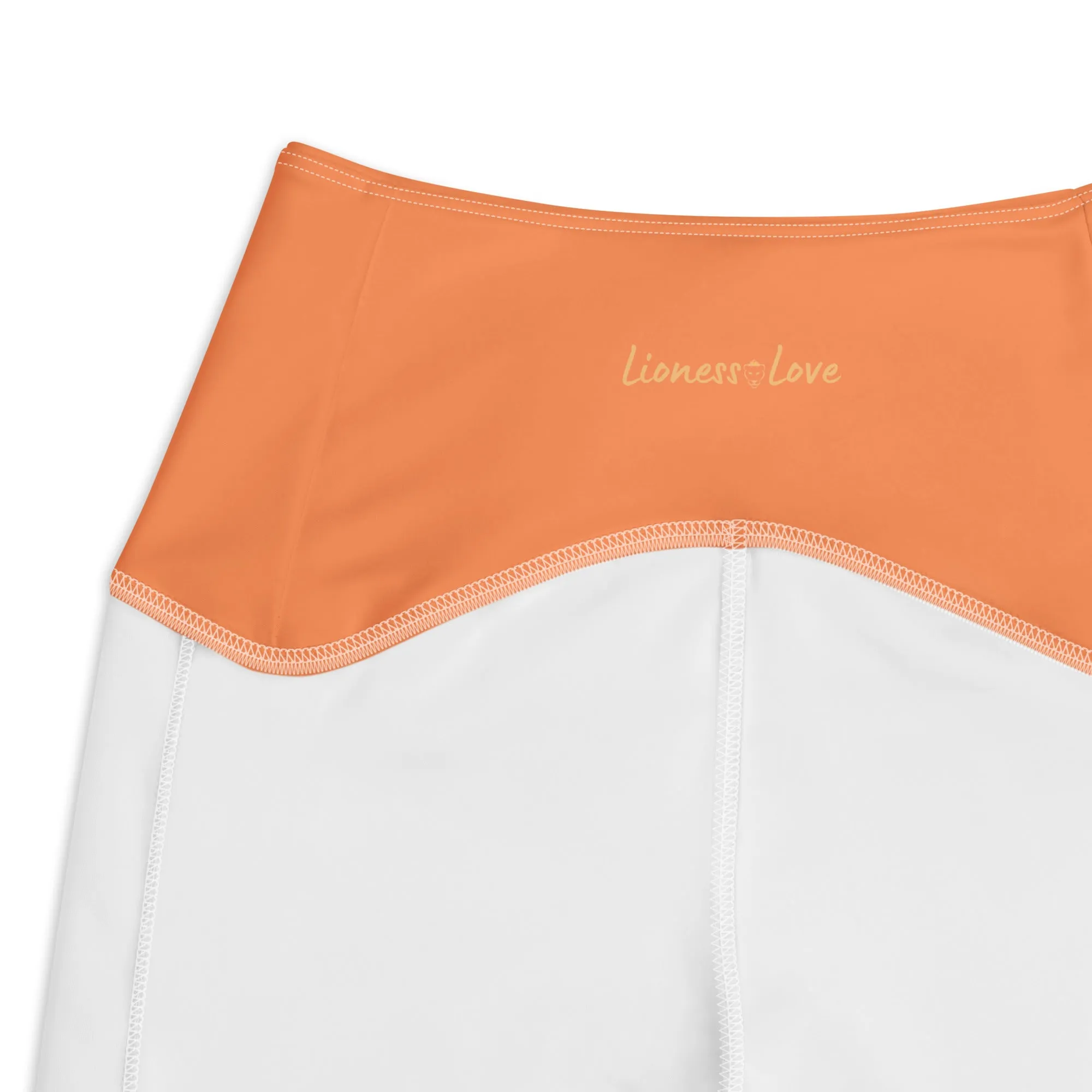 Orange Women's Compression Leggings, lioness-love