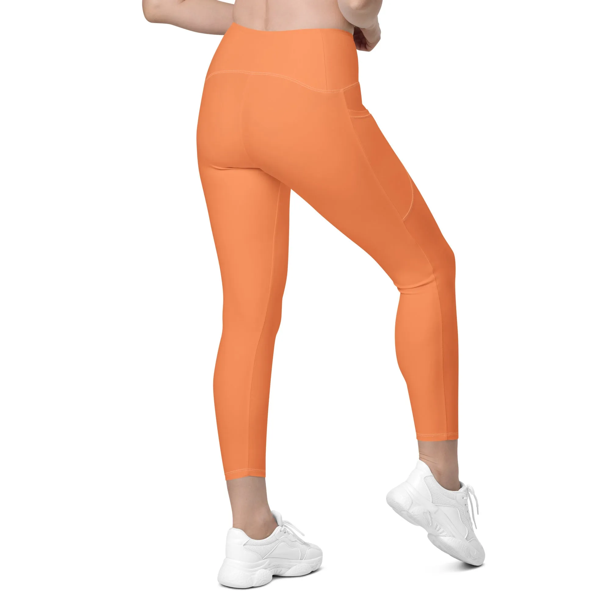 Orange Women's Compression Leggings, lioness-love