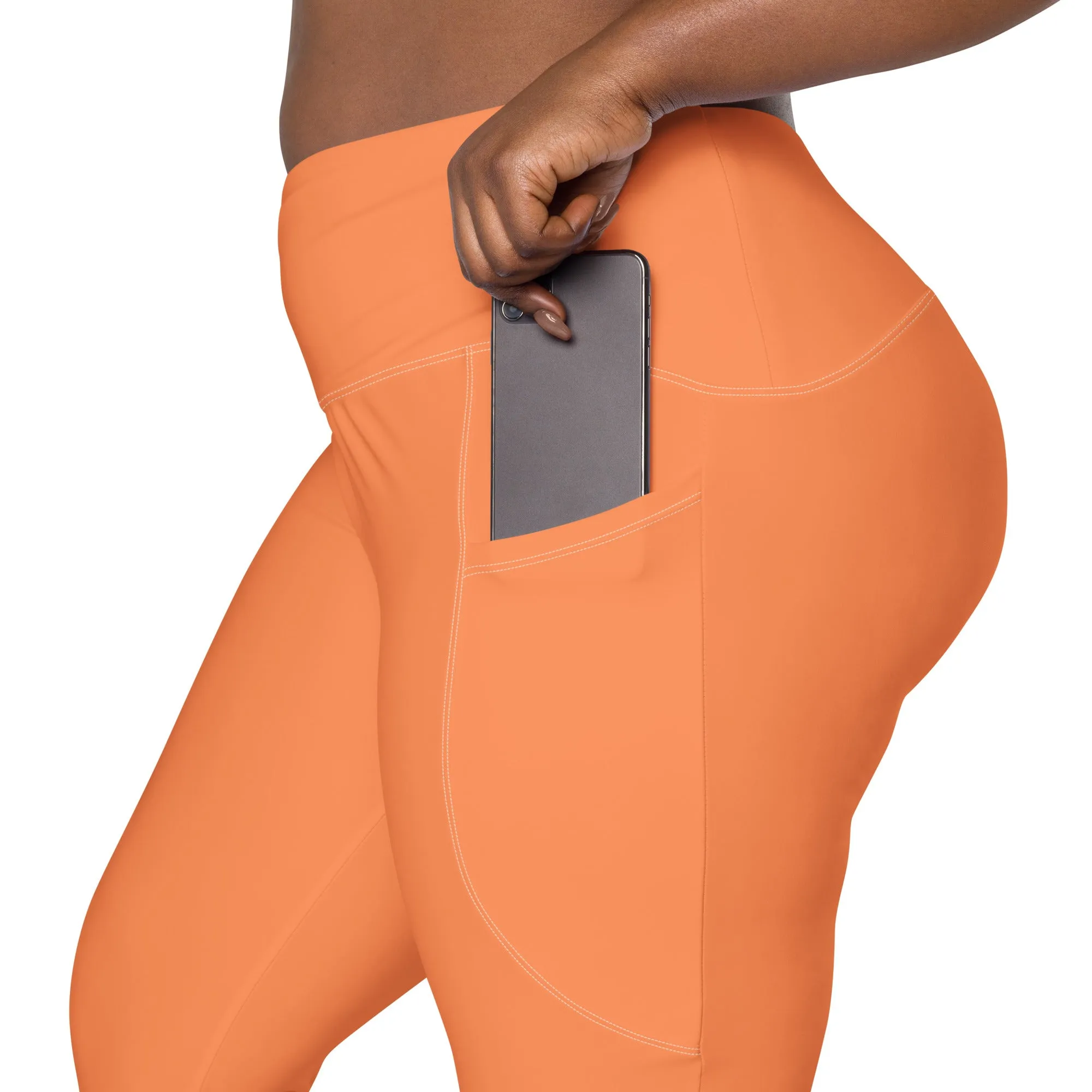 Orange Women's Compression Leggings, lioness-love