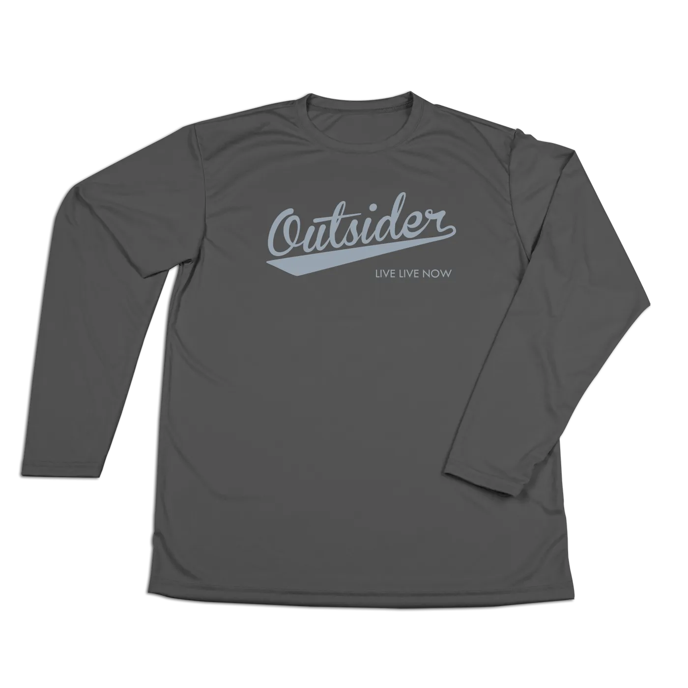 #OUTSIDER Performance Long Sleeve Shirt - Gray Print