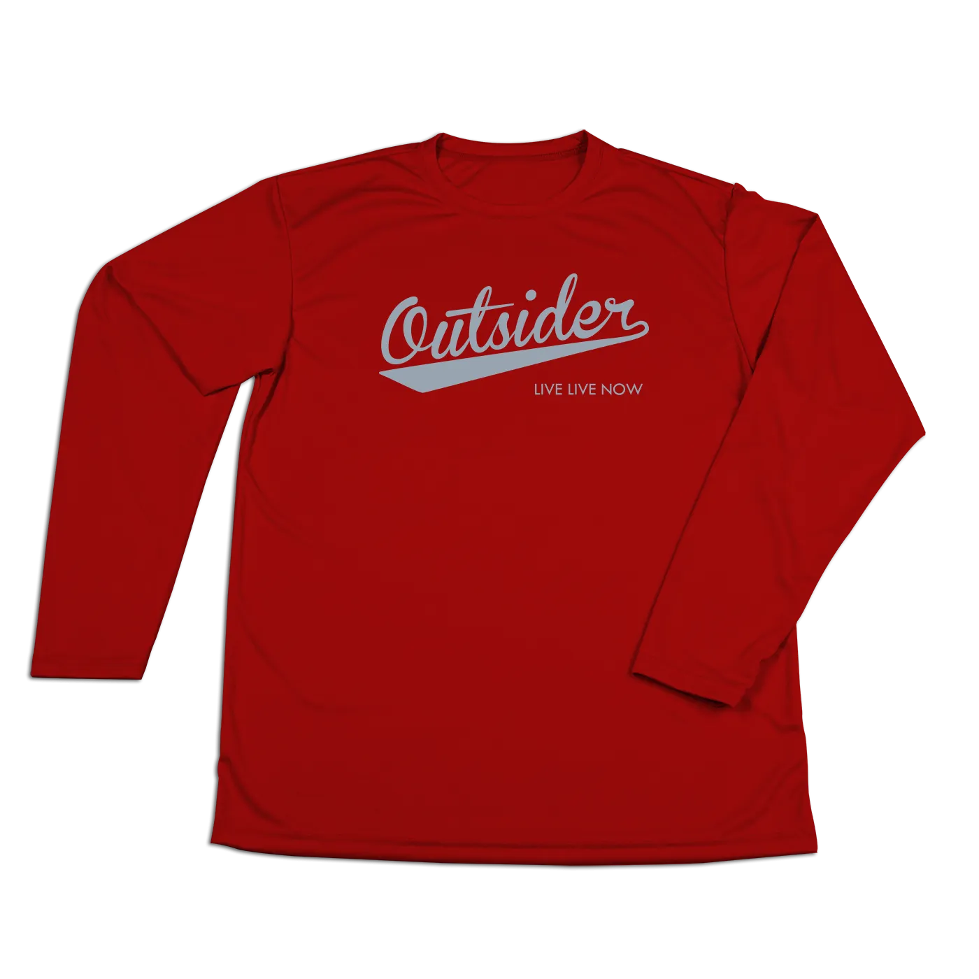 #OUTSIDER Performance Long Sleeve Shirt - Gray Print