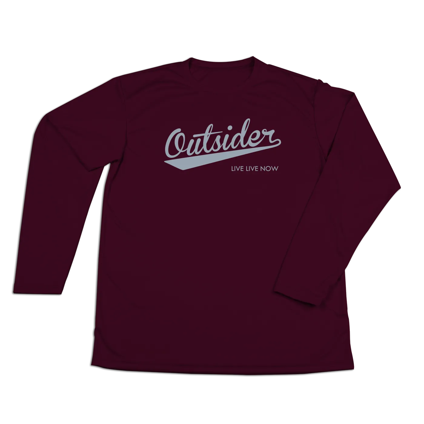 #OUTSIDER Performance Long Sleeve Shirt - Gray Print
